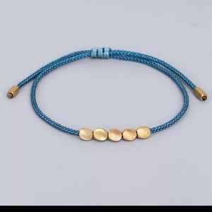 Ethnic Tibetan Buddhist Copper Bead Bracelet For Women Men Vintage Handmade
